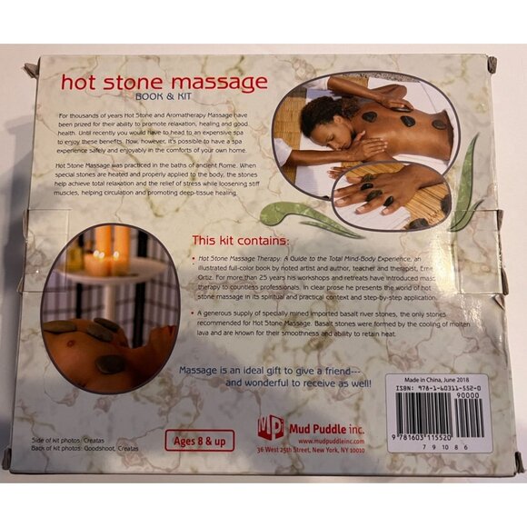 Hot Stone Massage Therapy Book & Kit By Mud Puddle "Total Mind-Body Experience" - Picture 5 of 11
